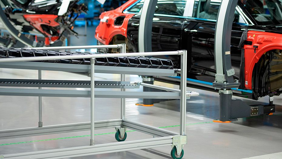 Herausforderung: Flexible Materiallogistik