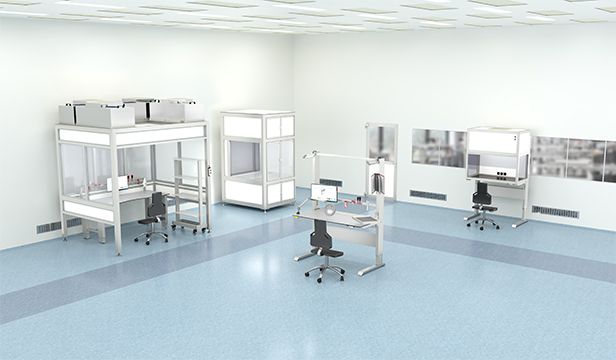 Systematic cleanroom solutions